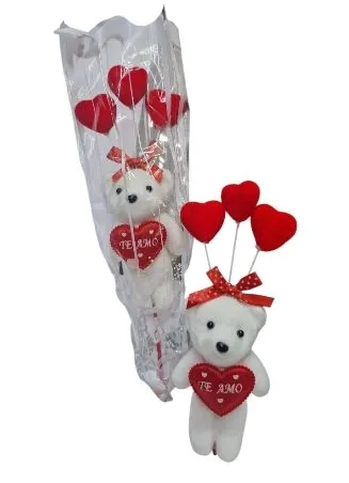 ASH-82.0253 ENFEITE URSO+CORAÇÃO