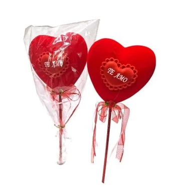 ASH-82.0284 ENFEITE CORAÇÃO EU TE AMO 13 CM