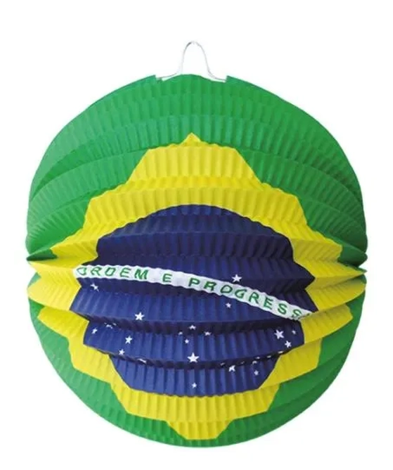 CP-EB26 LANTERNA DECORATIVA COPA DO MUNDO ENFEITE BANDEIRA 