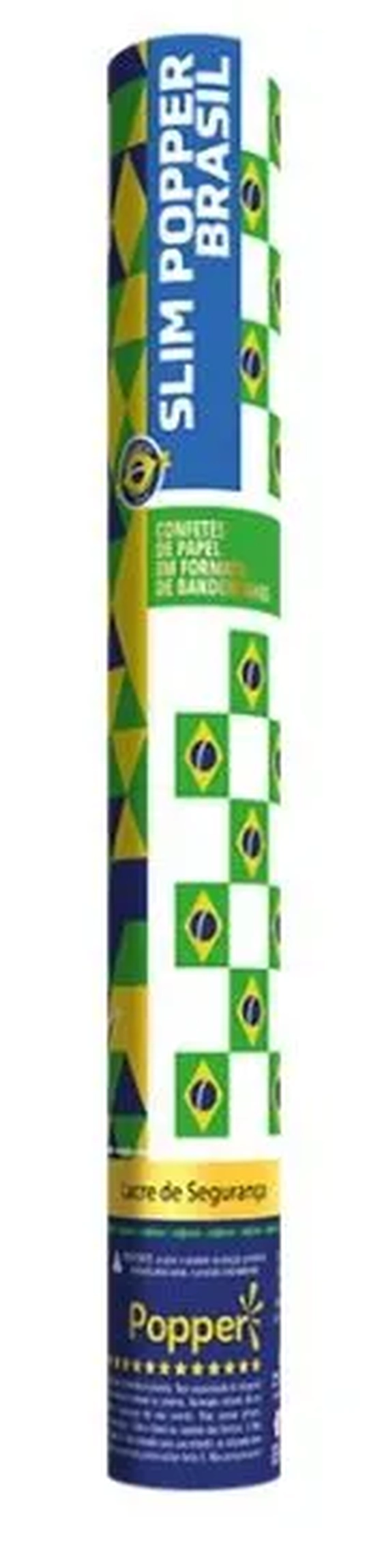 CP8830-BAND SLIM PARTY POPPER COPA CHUVA DE BANDEIRINHAS