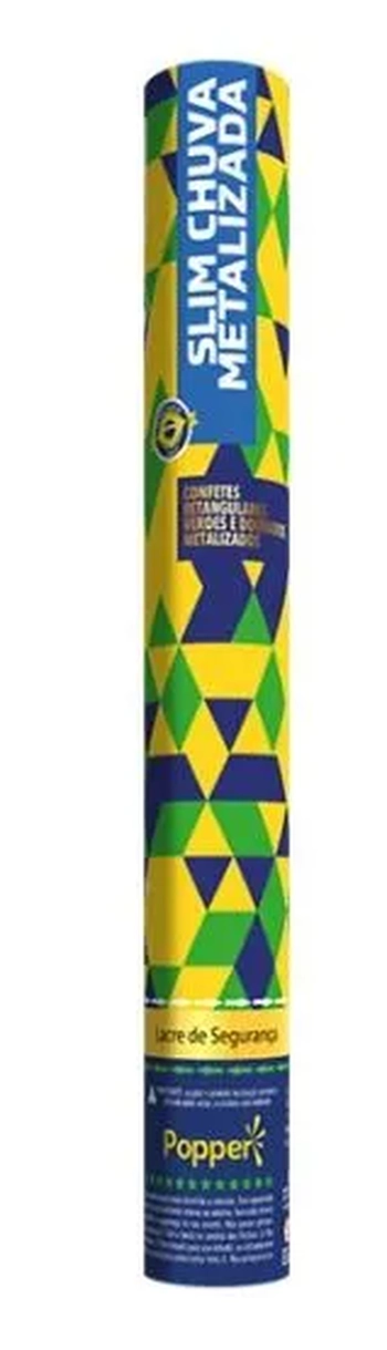 CP8830-CM SLIM CHUVA METALIZADA COPA VERDE/AMARELO