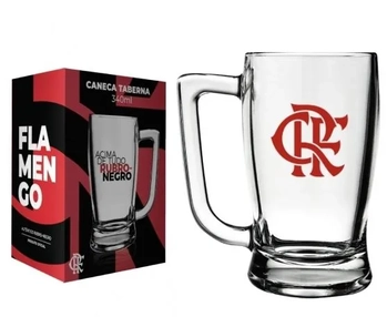 5901033 CANECA TABERNA 340ML FLAMENGO NA LUVA
