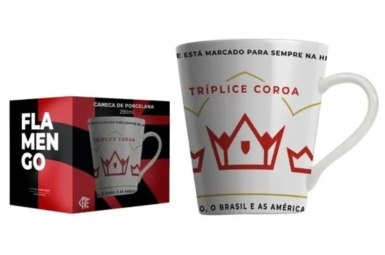 223330 CANECA PORCELANA 290ML FLAMENGO
