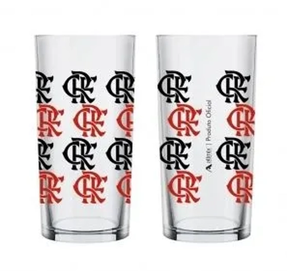 206033 COPO CYLINDER 300ML FLAMENGO-LICENCIADO