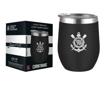 103139 COPO TERMICO INOX C/TAMPA 360ML CORINTHIANS