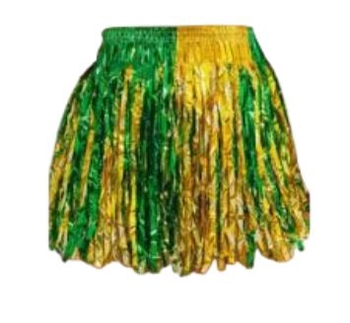 CP1012 SAIA METALIZADA 40 CM - VERDE / AMARELO