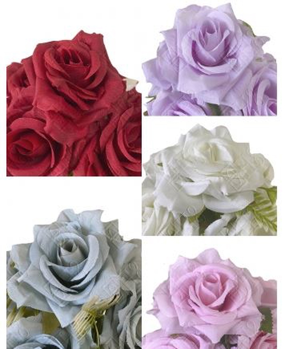 02219 MINI BUQUE DE ROSA X5 31CM