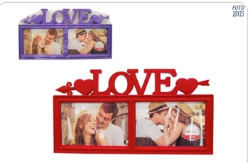 WX5897 PORTA RETRATO DUPLO AMOR 10X15