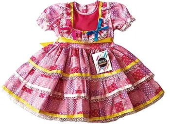 542 VESTIDO JUNINO BEBE M/G/GG