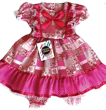 4024 VESTIDO JUNINO BEBE LACO BONECA M/G/GG
