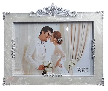 NS261346 PORTA RETRATO PLASTICO 10X15CM BORDA BCO C/PTE SUP