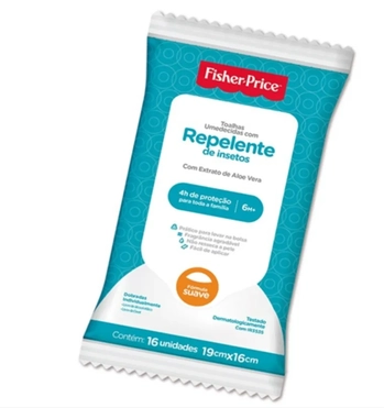 4788/1089 TOALHAS UMEDECIDAS REPELENTE INSETOS FISHER PRICE