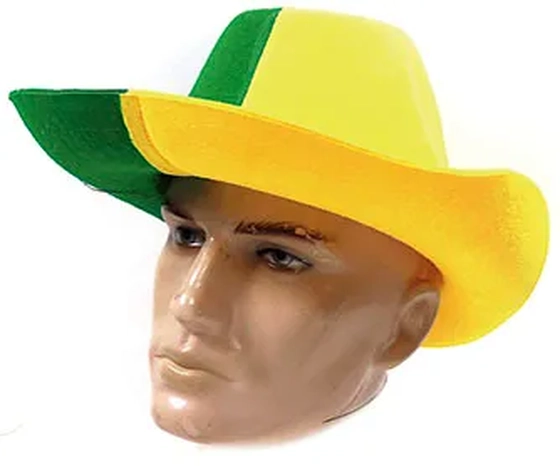 CP302 CHAPEU COWBOY BRASIL EM FELTRO
