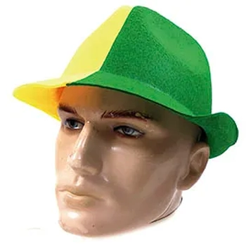 CP303 CHAPEU MALANDRINHO BRASIL EM FELTRO