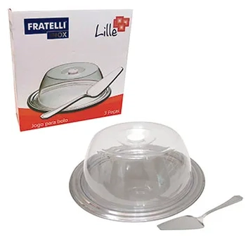 595109 CJTO P/BOLO LILLE EM INOX C/03PCS