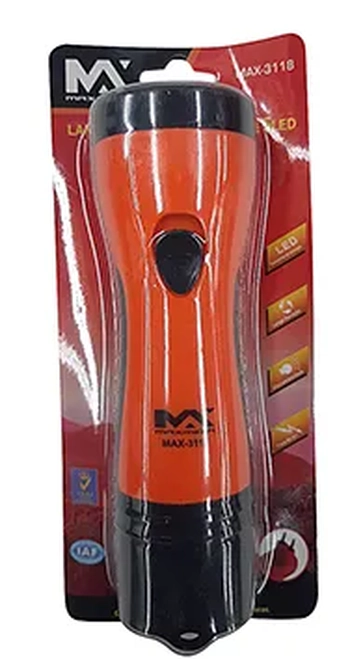 MAX-3118 LANTERNA MANUAL RECARREGAVEL 5LED