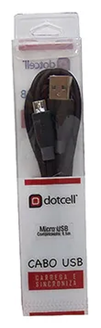 DC-1064PT CABO USB DOTCELL DC-1064 PRETO V8