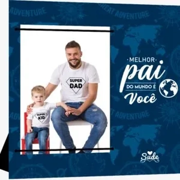 PAI 001-PR PORTA RETRATO MELHOR PAI DO MUNDO