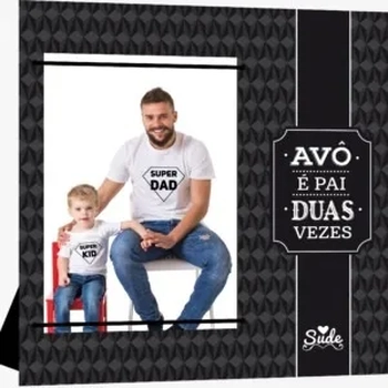 PAI 005-PR PORTA RETRATO AVO E PAI DUAS VEZES