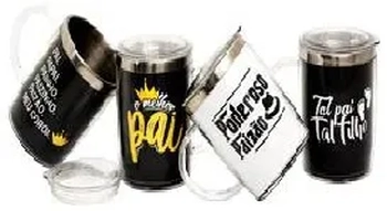 IXB14023 CANECA TERMICA DIA DOS PAIS 400ML PP/INOX