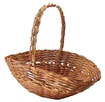 899-6 CESTA PASSA FITA DE BAMBU C/PE C/CORDA MEDIA