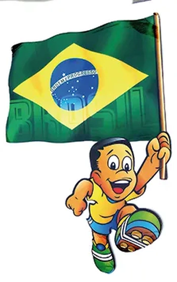 244 KIT CORACAO E MENINO C/BANDEIRA C/2