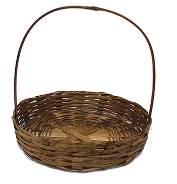 226-7 FRALDEIRA REDONDA DE BAMBU 20CM S/VERNIZ