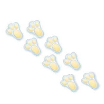 385 PE DE COELHO C/9 AMARELO