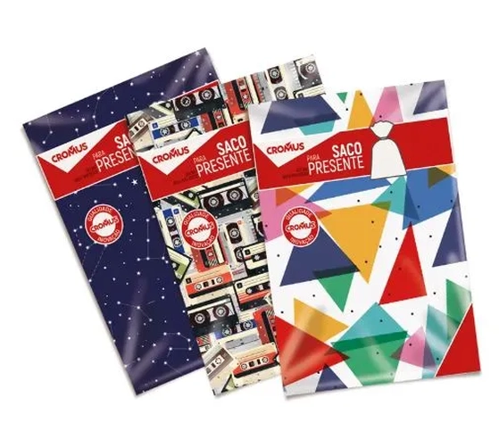 99580043 SACO P/PRESENTE METAL/PEROL 35X54 CASUAL C/50