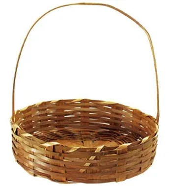 237-1 FRALDEIRA OVAL DE BAMBU 35CM S/VERNIZ