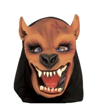 768 MASCARA LATEX C/CAPUZ LOBISOMEM II