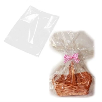 EMBALAGEM PARA CESTA INCOLOR 60CM X 89CM C/25