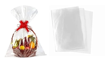 EMBALAGEM PARA CESTA INCOLOR 72X89CM C/25