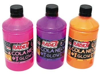 7309 COLA GLOW SLIME NEON 500GR ROXA