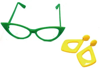 4168 OCULOS P/FESTA GATINHO LUXO C/BRINCO BRASIL