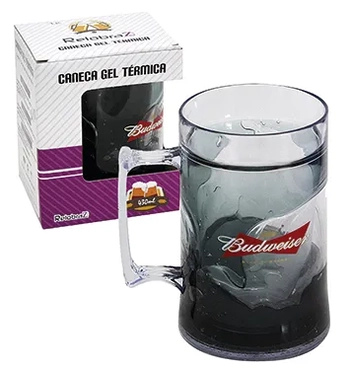 1201 CANECA GEL 430ML GIFT BUDWEISER COLOR