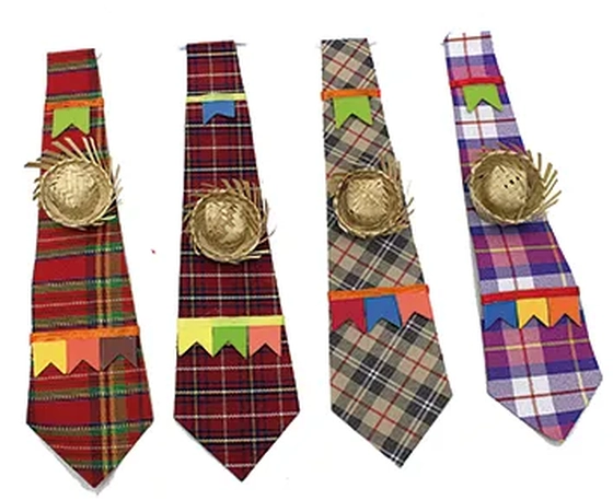 1030 GRAVATA JUNINA C/MINI CHAPEU