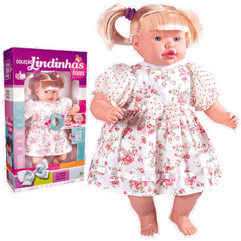 394 BONECA COLECAO LINDINHA FRASES