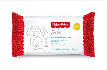 4699/0272 TOALHAS UMEDECIDAS COM PERFUME FISHER PRICE