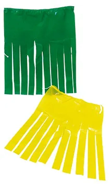 VARAL C/10M DE CORDAO C/BANDEIRAS PLAST VERDE/AMARELA COST