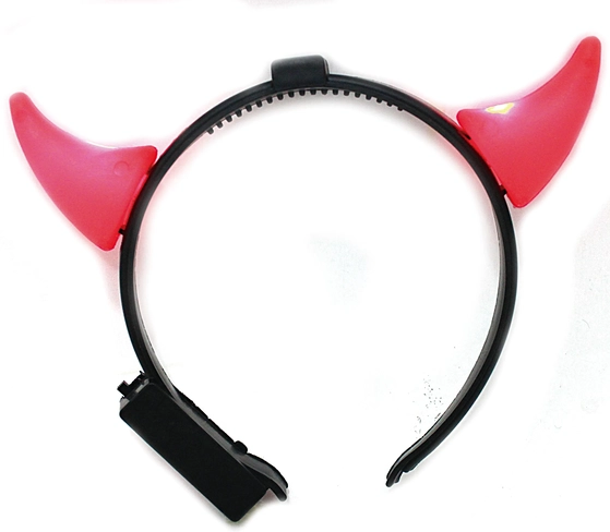 MOD6976/NYR6976 TIARA C/CHIFRE PISCA  VERMELHA