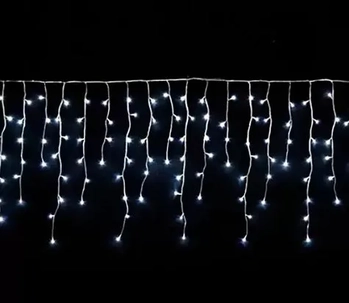 3021 CASCATA C/200 LED BRANCA 8FUNCOES C/FIO BRANCO 127V