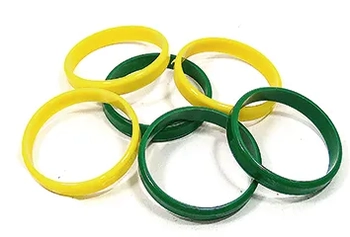 PULSEIRA CRISTAL VERDE/AMARELO PCT C/20