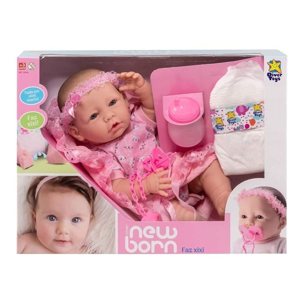 8046 BONECA NEW BORN FAZ XIXI