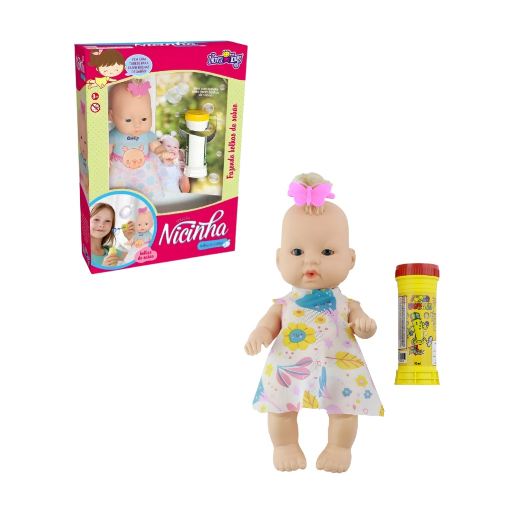 1139 BONECA NICINHA C/BOLHA DE SABAO
