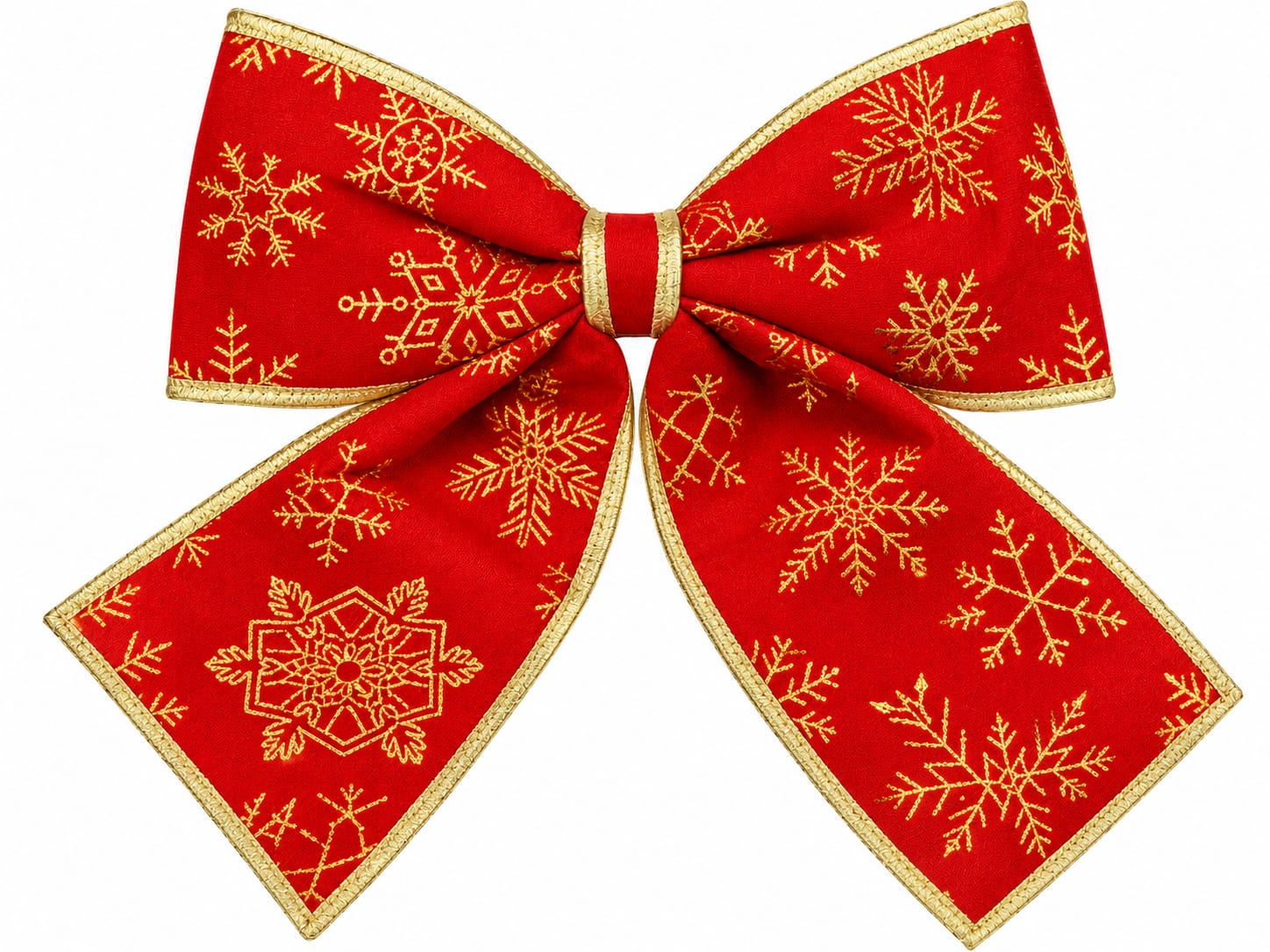 918325 ENFEITE LAÇO DECORADO C/DOURADO 34CM
