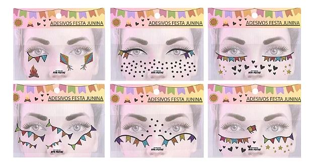 J-121 ADESIVO FACIAL JUNINO