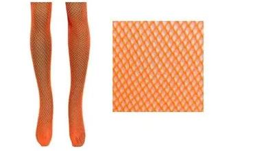 Q25696 MEIA CALCA ARRASTAO NEON LARANJA