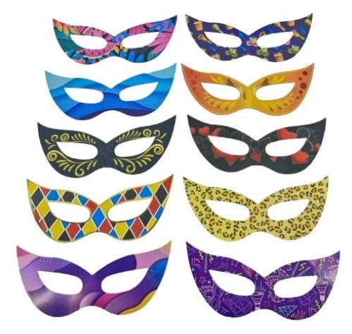 1358 MASCARA DE PAPEL GATINHA C/10