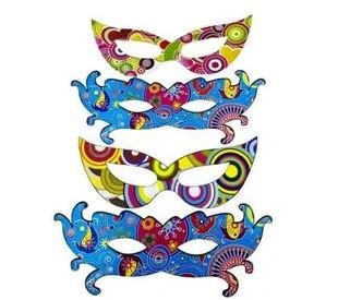 1184 ENFEITE MASCARA CARNAVAL C/04